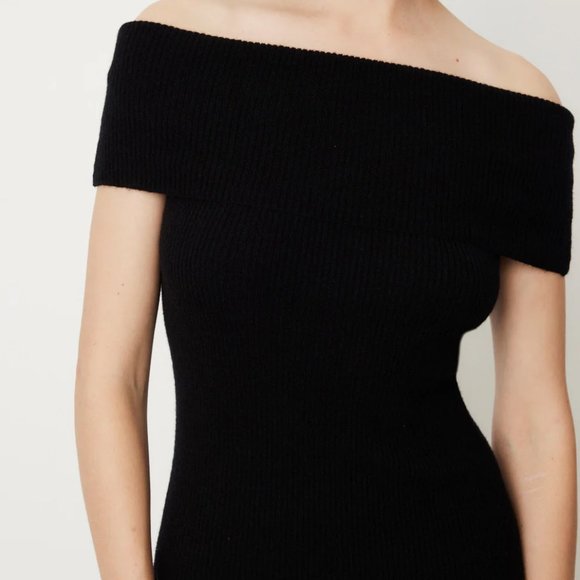 Express rib knit Off-the-Shoulder Top - Picture 1 of 4